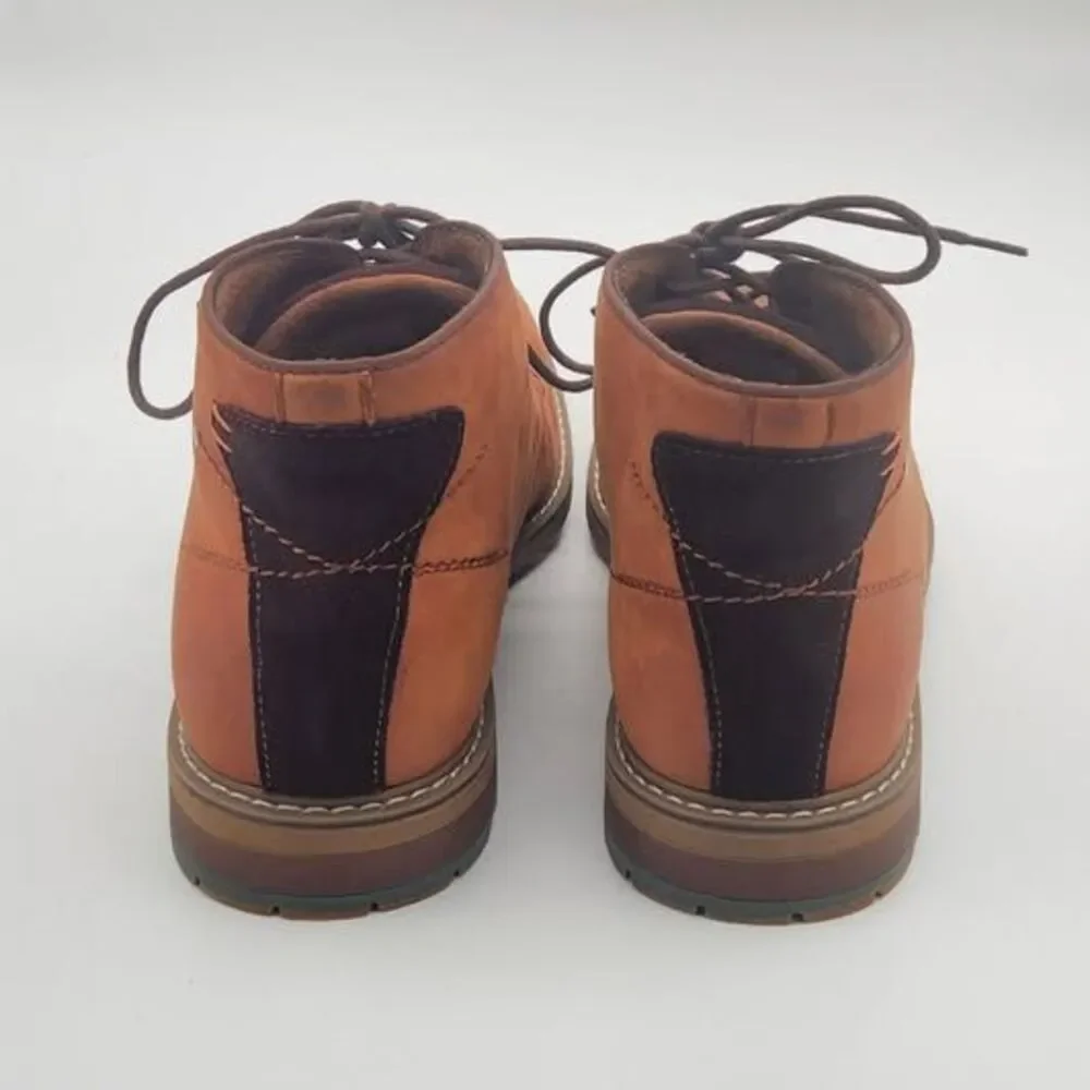 Arkbird Chukka Boots Men's Size 12 Brown Leather Oxford Ankle Lace Up Casual